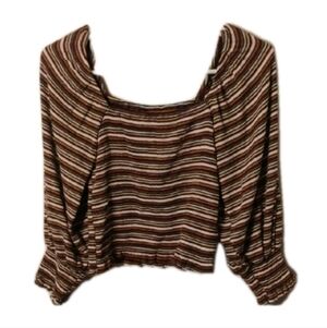 Anthropologie Multicolor Striped Blouse